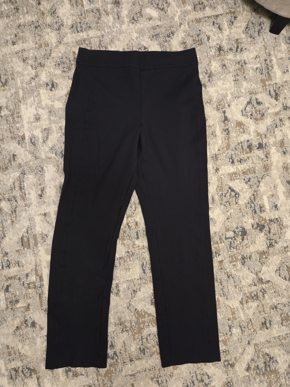 SPANX Black Straight-Leg Pull-On Pants